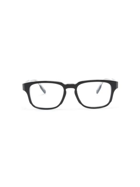 logo-plaque square-frame glasses