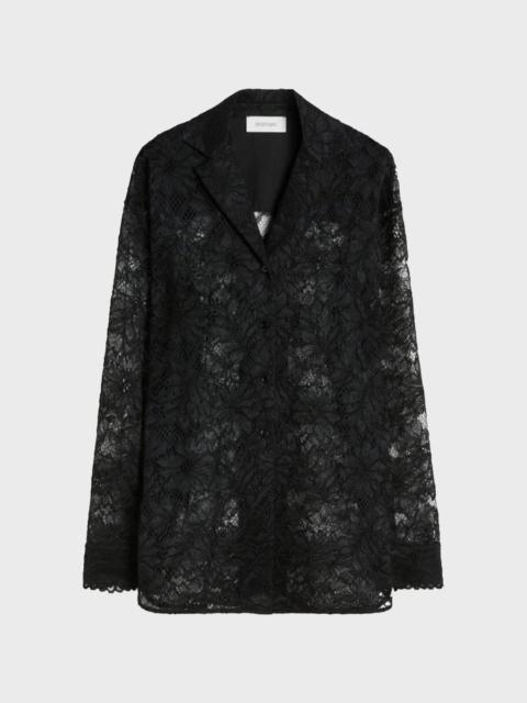Shirt Floral Jersey Black