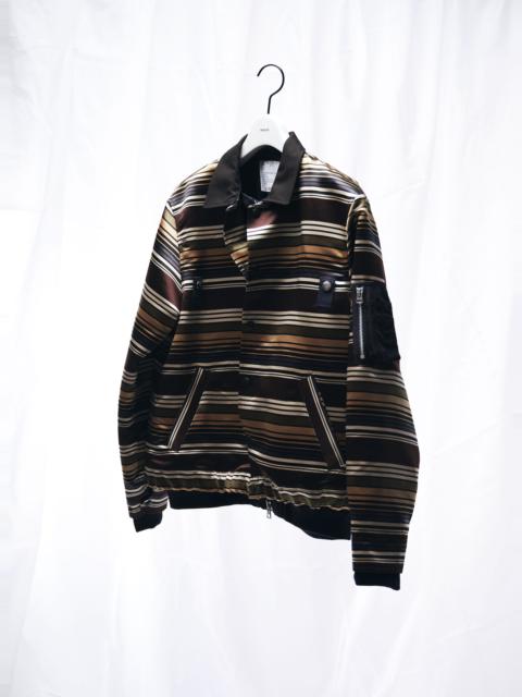 Horizontal Stripe Blouson