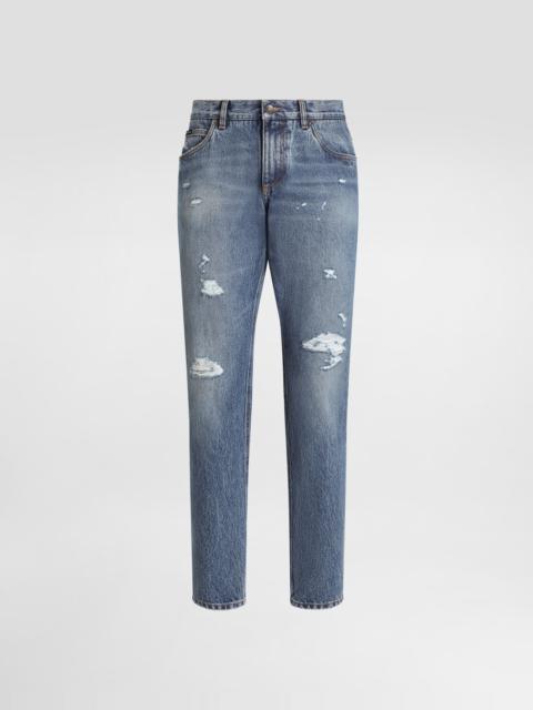 Regular cotton jeans