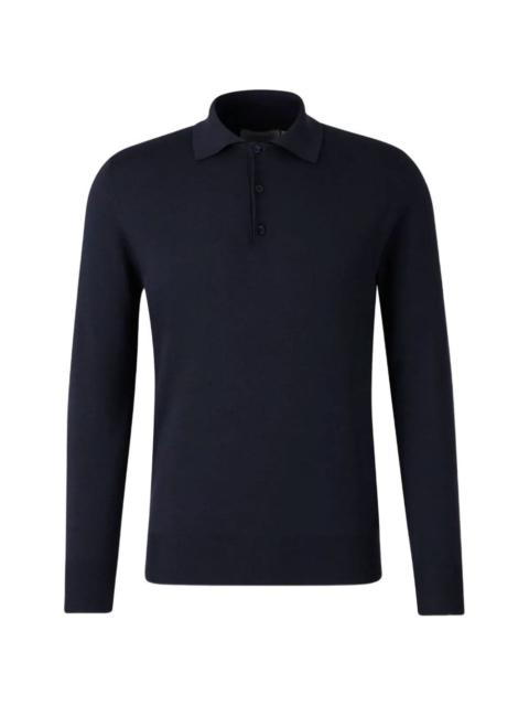 long-sleeve polo shirt