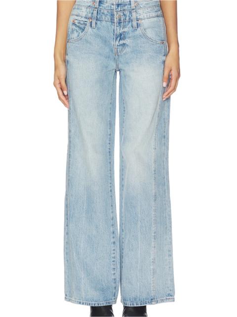 Caleb High Rise Stacked Wide Jeans