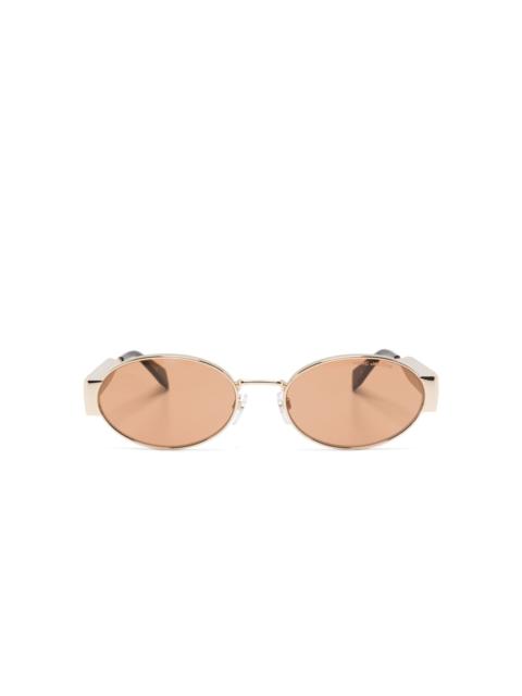 oval-frame sunglasses