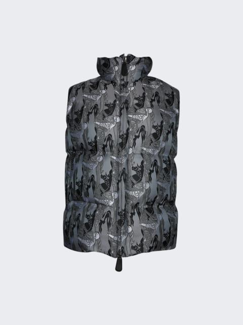 Parkfield EKD Vest Monochrome Silver Pattern
