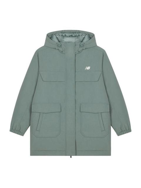 (WMNS) New Balance Long Down Jacket 'Green' AWJ33332-DKJ