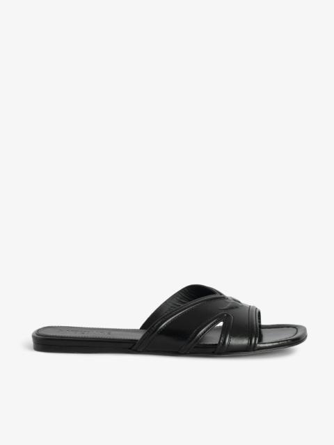 Azora Leather Sandal Mules