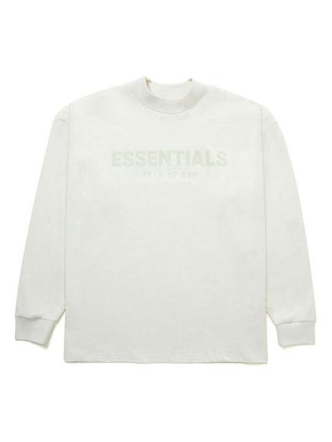 Fear of God Essentials FW21 Innersect Long Sleeve Logo Tee 'Mozzarella' 125BT212091F