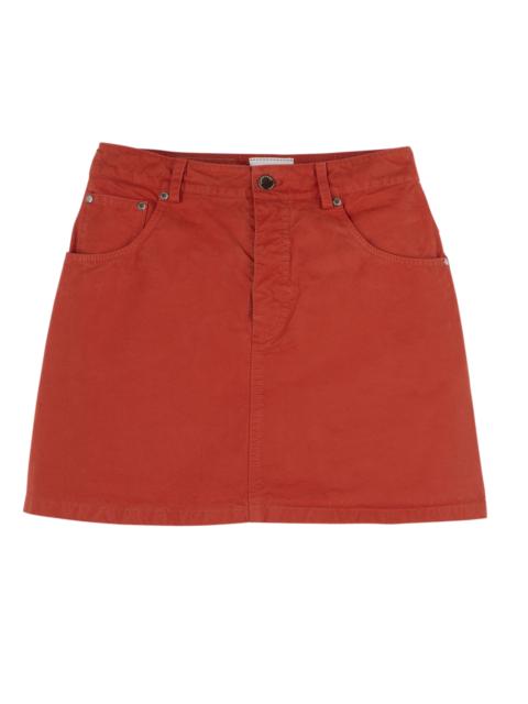 Skirt Coral - Overdyed cotton