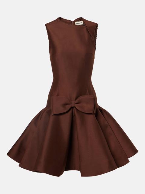 Bow-detail midi dress