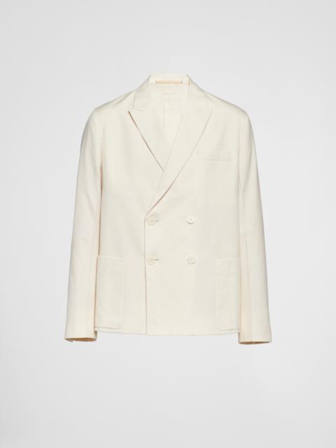 Double-breasted cotton jacket