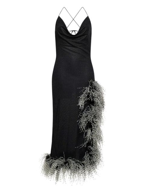 Lumière Plumage asymmetric dress