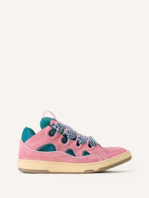 GREEN CURB LEATHER SNEAKERS