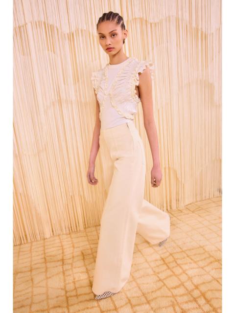 Val Sleeveless Ruffled Top