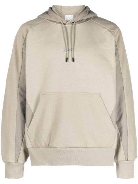 logo-embroidered cotton hoodie