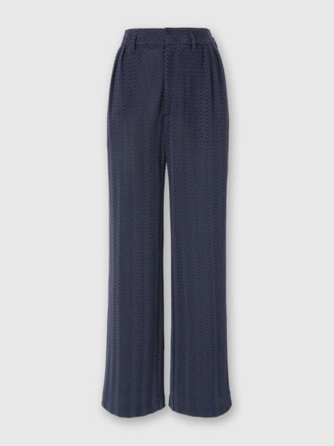 Tailored Pants with Zigzag Pattern