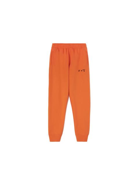 OFF-WHITE Diagonals Logo Sweatpants Orange/Black