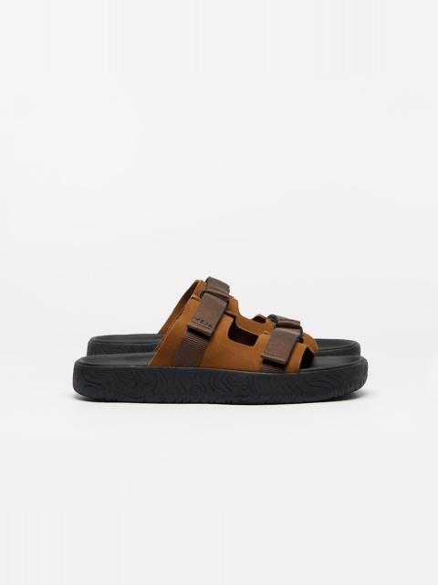 ARPOADOR SUEDE COGNAC EAGLE BLACK