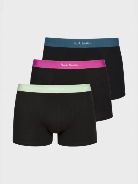 Multicolour Waistband Boxer Briefs Three Pack