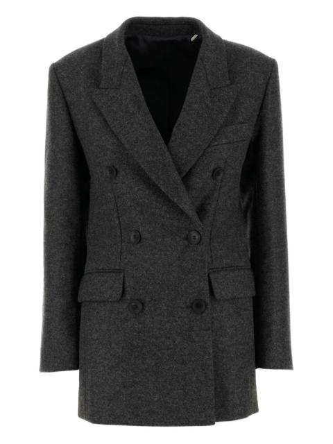 Isidora double-breasted wool coat