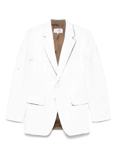 cracked-paint blazer