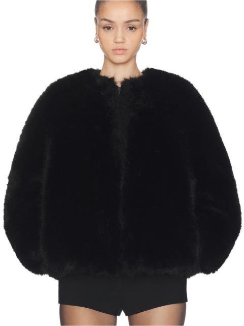 Long Hair Faux Fur Bomber