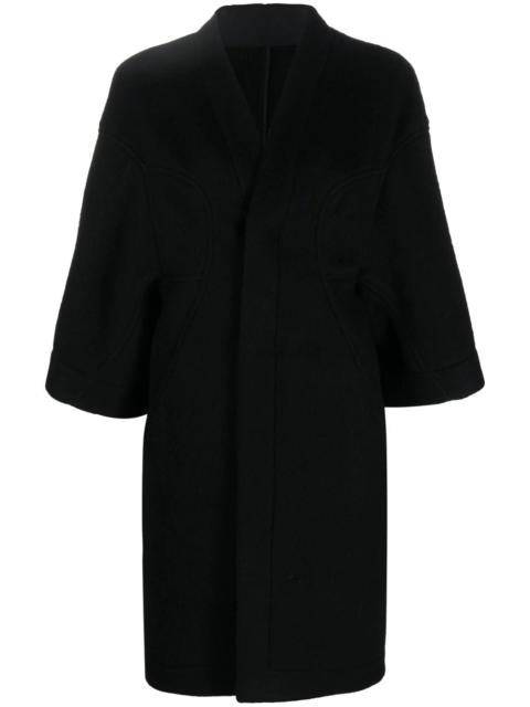 wool single-breasted coat