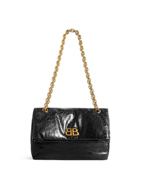Women's Monaco Small Chain Bag  in Black