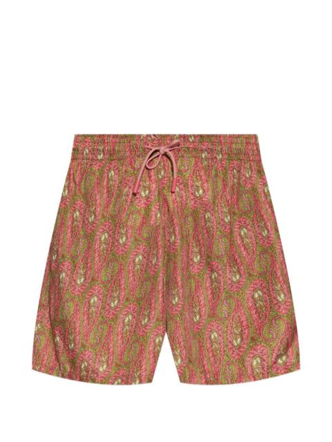 paisley-print swim shorts