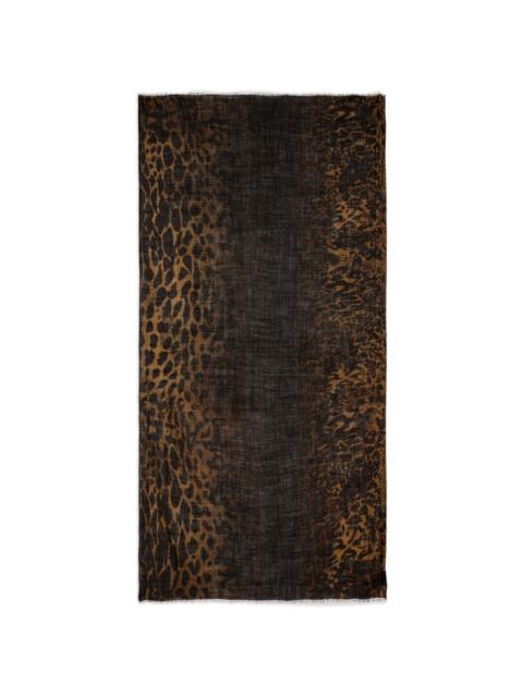 leopard-print scarf