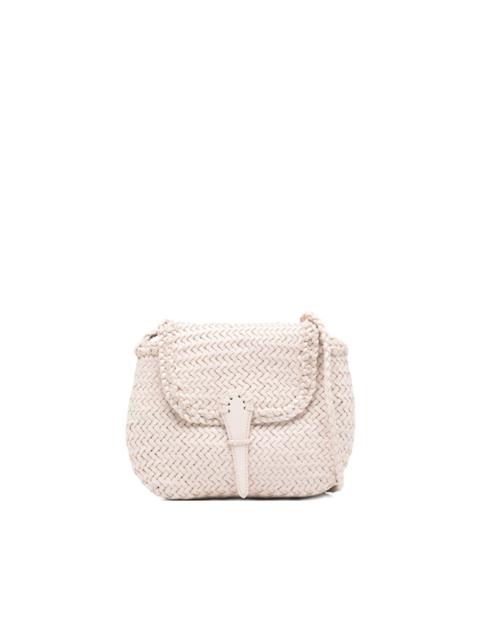 mini City woven cross body bag
