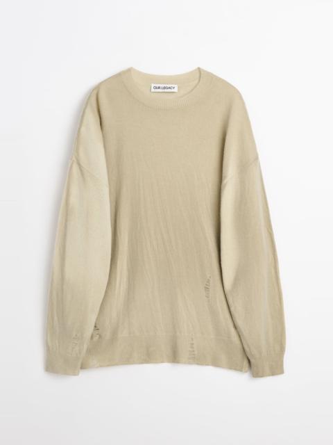 Slant Knit Moss Spray Dye Cherub Wool