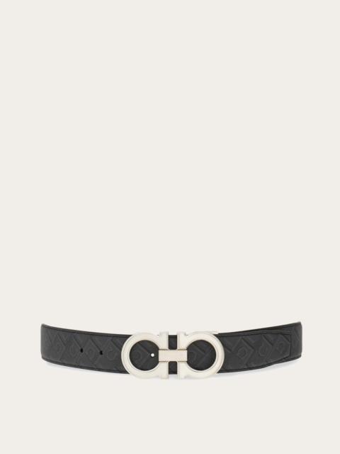 Reversible and adjustable Gancini belt