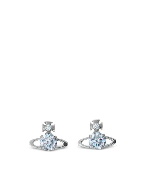 Orb crystal stud earrings