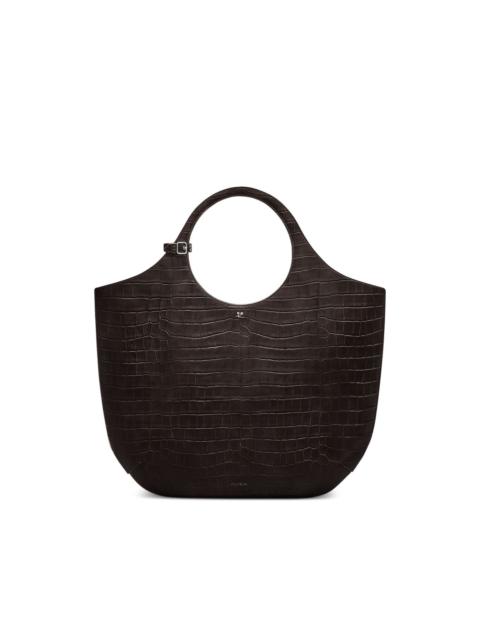 large Holy crocodile-effect tote bag