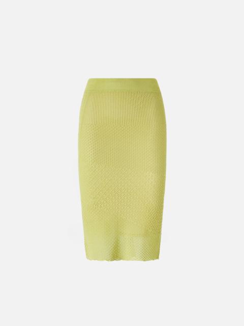 PENCIL SKIRT WITH OPENWORK KNIT