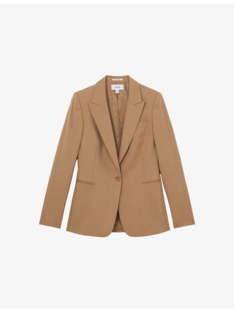 Jade Single-Breasted Stretch-Woven Blazer