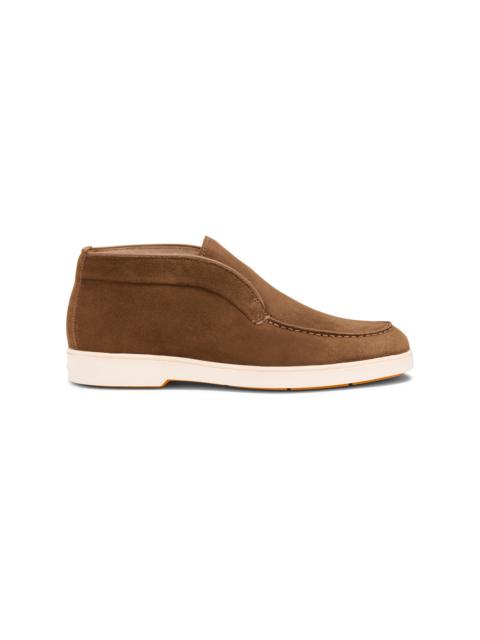 Women's light brown suede desert boot