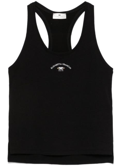 logo-print tank top
