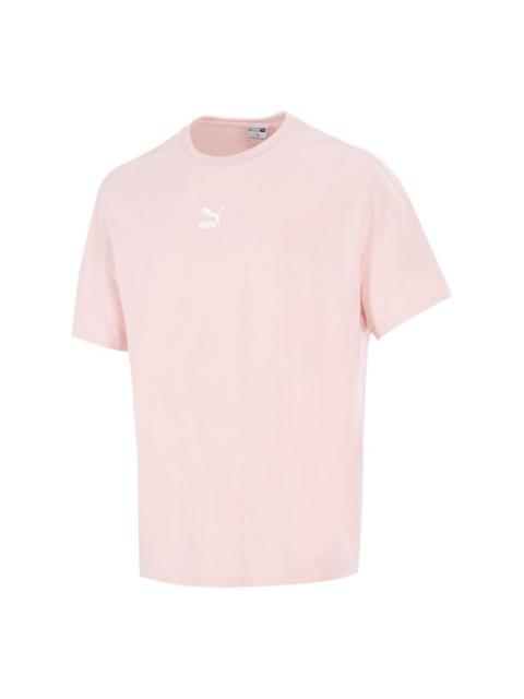 PUMA Sport Running TrainingWork OutFast DringBreathable Fabric Round NeckShort Sleeve PinkRed 533100