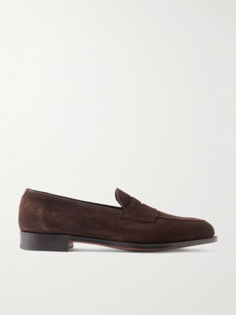 Piccadilly Suede Penny Loafers Dark brown
