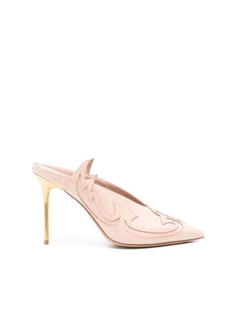 Balmain 75mm Ruby western-style mules | REVERSIBLE