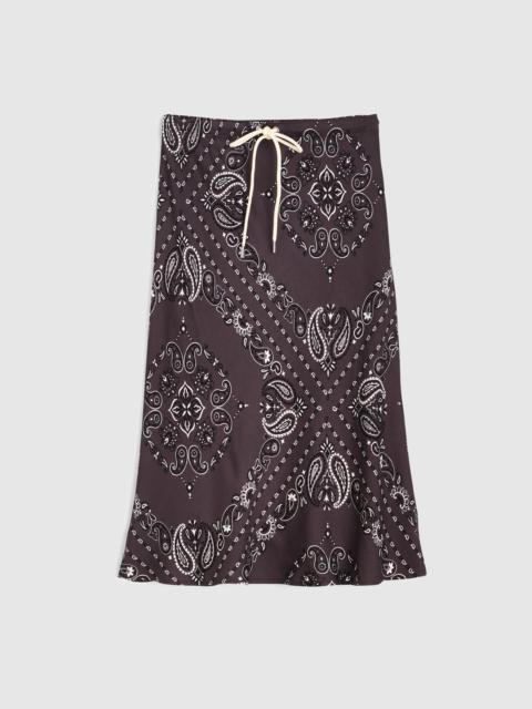 Drawstring Midi Skirt