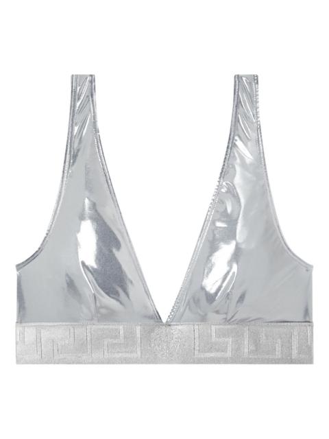 metallic biquini top