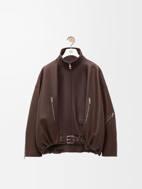 Balloon jacket in nappa lambskin