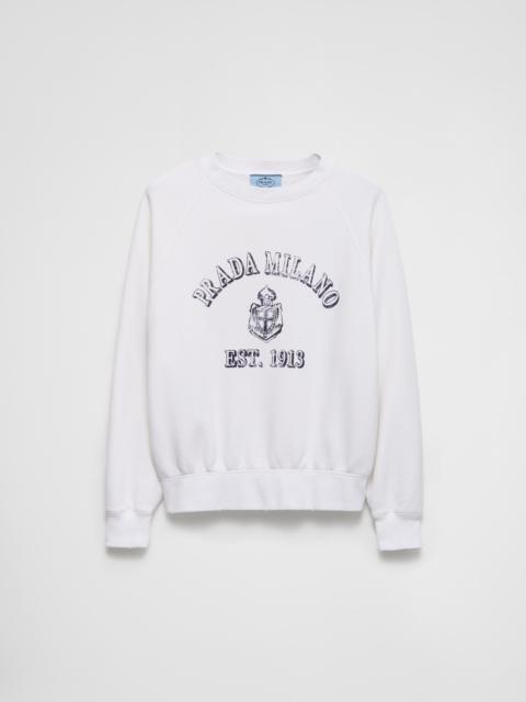 Cotton crew-neck sweatshirt