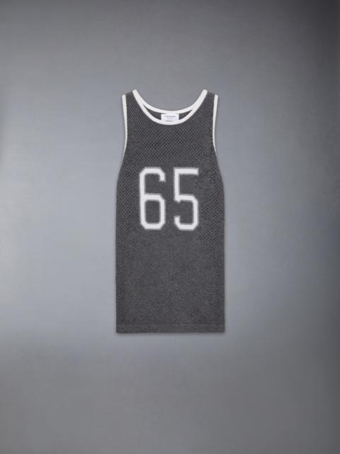 INTARSIA CASHMERE MESH BASKETBALL JERSEY