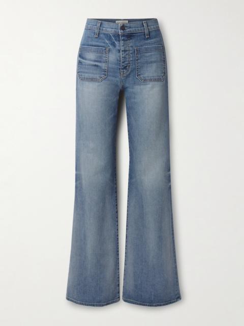 Florence Distressed High-rise Flared Jeans