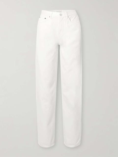 Samur high-rise straight-leg organic jeans Ivory