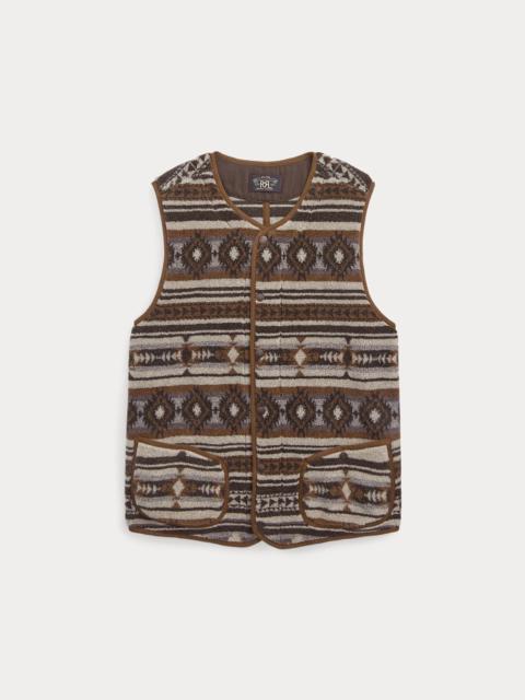 Jacquard Pile Fleece Vest
