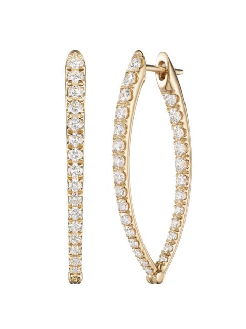 Medium Cristina Diamond Earrings - Yellow Gold